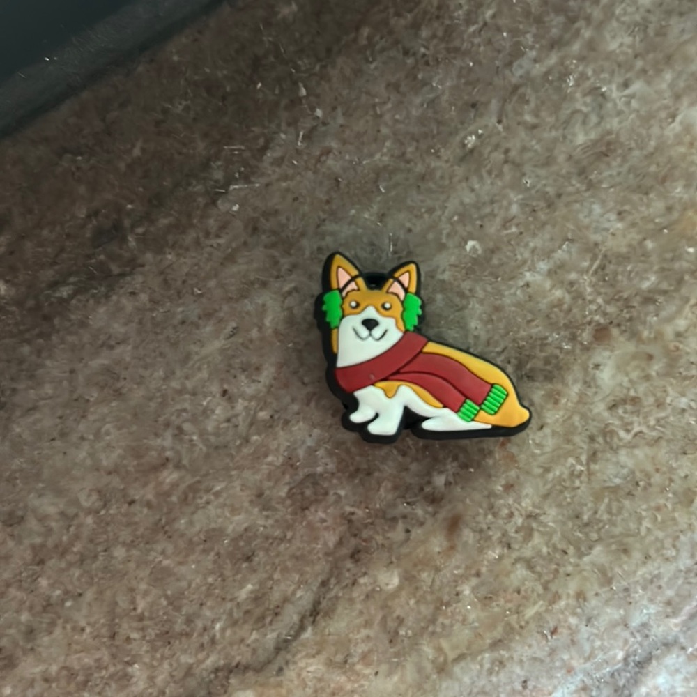 Jibbitz - corgi winter